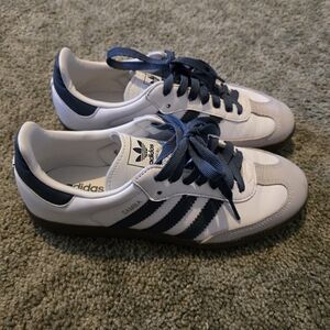 Adidas Samba White and Preloved Ink Womens OG Size 7